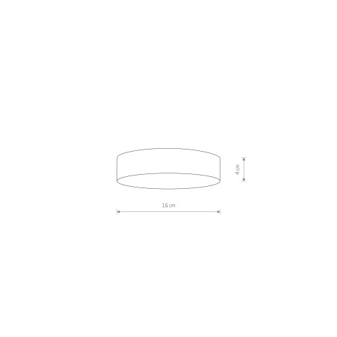 LID ROUND LED 25W Nowodvorski 10416 Plafon - Kolor Czarny