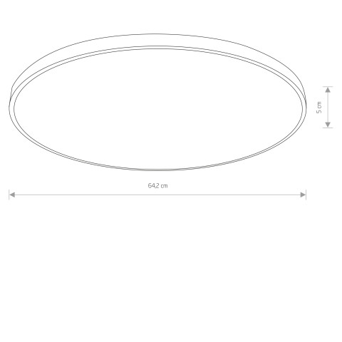 AGNES ROUND LED PRO Nowodvorski 10981 Plafon - Kolor Biały