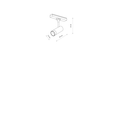 UT-LVM SPOT LED 5W Nowodvorski 11314 Lampa led - Kolor Czarny