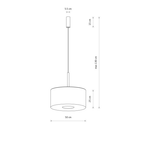 AMARELA M Nowodvorski 11659 Lampa wisząca - Kolor Czarny melanż