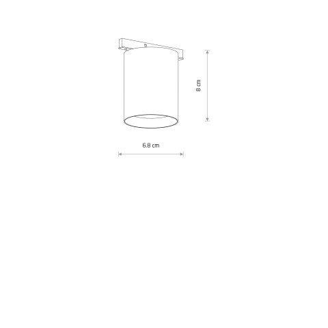 NANO - LVM MUG LED 7W Nowodvorski 11722 Lampa led - Kolor Czarny