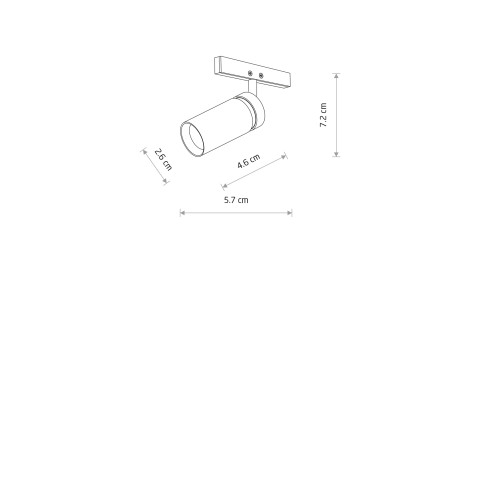NANO - LVM SPOT ZOOM LED 2W Nowodvorski 11713 Lampa led - Kolor Czarny