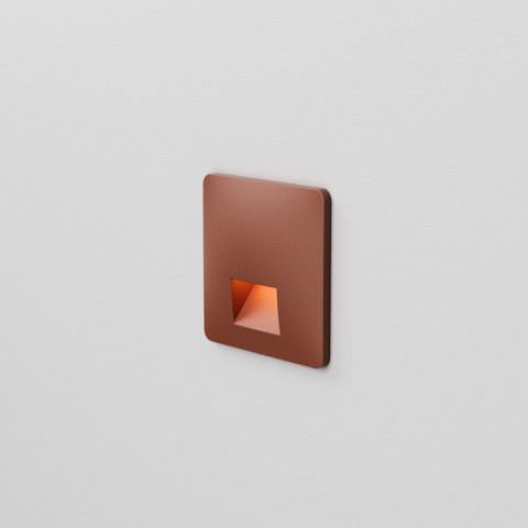 EMOT square LED kinkiet terakota Aqform | Kinkiet oprawa schodowa komunikacyjna