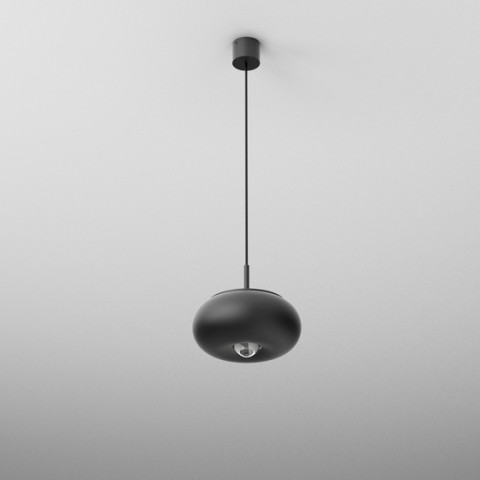 KLIVA LED zwieszana czarna Aqform | Lampa wisząca LED