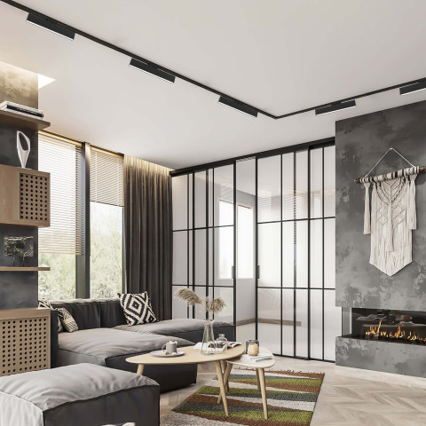 Reflektor do szynoprzewodów Moon 1F czarny LED 3000K - Light Prestige Szynoprzewód 1F LP-559/3 R-1F BK