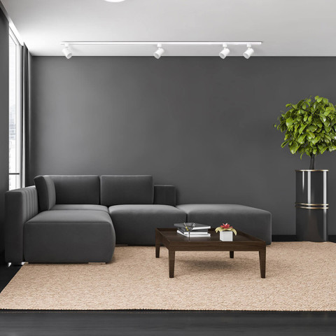 Zestaw oświetlenia szynowego Snow SET 1F biały 4xGU10 - Light Prestige Snow LP-737 WH SET