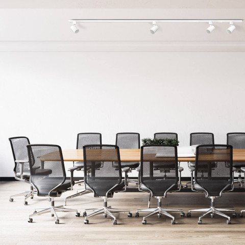 Zestaw oświetlenia szynowego Snow SET 1F biały 4xGU10 - Light Prestige Snow LP-737 WH SET