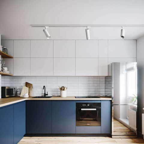 Reflektor do szynoprzewodów Magnum 3F biały LED CCT - Light Prestige Magnum LP-8120/3F WH 2