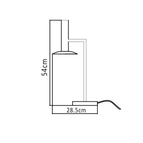 Lampa biurkowa Hat biała LED 3000K - Light Prestige Hat LP-1661/1T WH 2