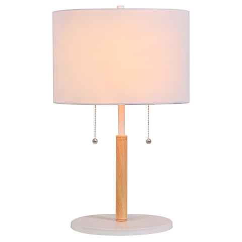 Lampa stołowa Fogo biała 2xE27 - Light Prestige Fogo LP-0304/2T WH