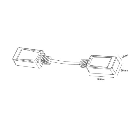 Łącznik natynkowy linka Magnetic Slim biały - Light Prestige Magnetic LP-656-MAG SLIM łącznik linka SM WH