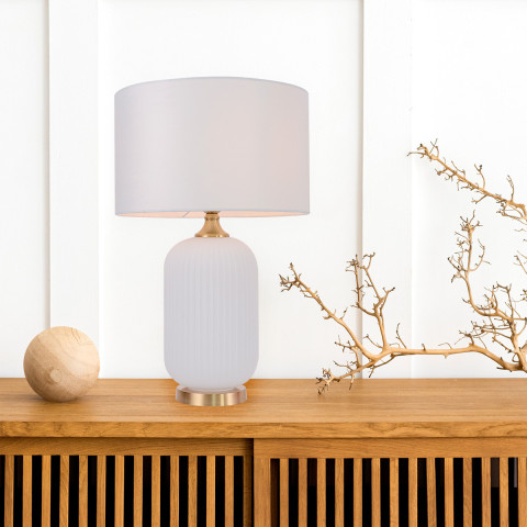 Lampa stołowa Tamiza 65 cm biała 1xE27 - Light Prestige Tamiza LP-1515/1T big white 2