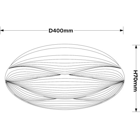Moluna 40cm biały LED 4000K - Light Prestige Moluna LP-9623/1C-40 WH