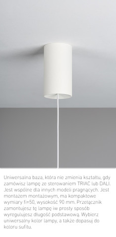 MOI 60 Z U SN (4000K) TRIAC DALI 2 Chors | Lampa wisząca rurka tuba LED