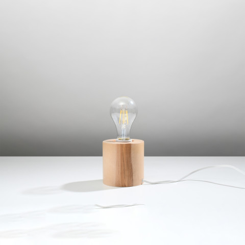 Lampa biurkowa SALGADO naturalne drewno Sollux Lighting SL.0674 2