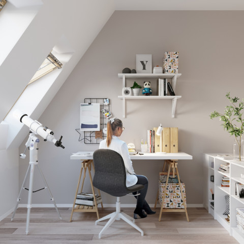 Lampa biurkowa RING biała Sollux Lighting SL.1090