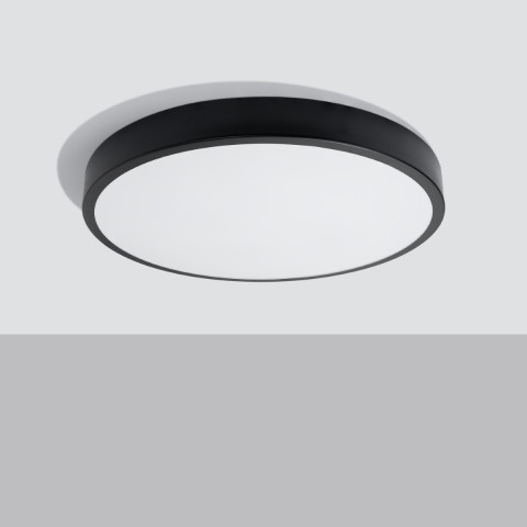 Plafon ONYX 60 czarny LED 3000K Sollux Lighting SL.1248 2