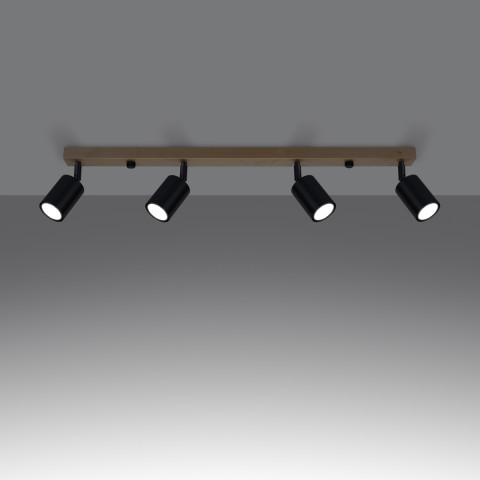 Plafon VERDO 4 czarny Sollux Lighting SL.1294