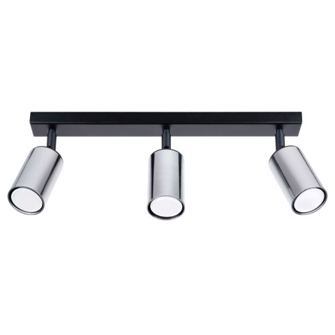 Plafon WINX 3 czarny/chrom Sollux Lighting SL.1368