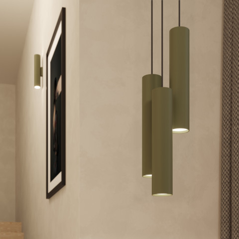 Kinkiet LAGOS 2 zielony oliwkowy Sollux Lighting SL.1488