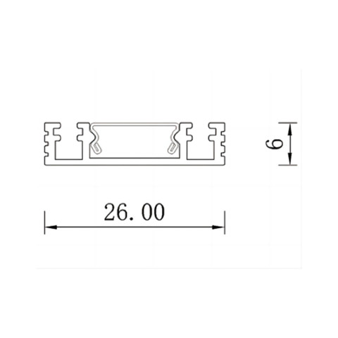 Szyna natynkowa 2 m Magnetic Slim czarna - Light Prestige Magnetic LP-656-MAG SLIM 2m SM BK