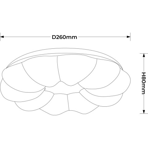 Plafon Ariva 26 cm biały LED 4000K - Light Prestige Ariva LP-8321/1C-26 WH