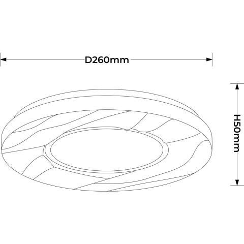 Plafon Tenaro 26 cm biały LED 4000K - Light Prestige Tenaro LP-7312/1C-26 WH
