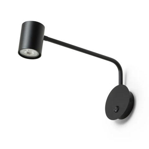 FILIP R14486 czarny Kinkiet do czytania Rendl light studio Lampa ścienna z regulowanym reflektorem i ruchomym ramieniem
