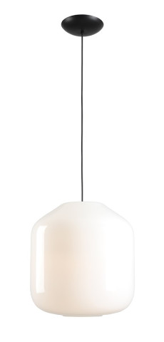 LAMPA WISZĄCA FLASK ORCHID XL (żarówki w zestawie) 8500G1_XL Aldex |lampa wisząca kolor czarny, biały opalowy klosz