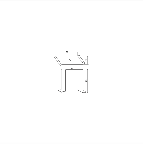 MULTILINE UCHWYT MONTAŻOWY TYP E LOONARI 402264 Szynoprzewód magnetyczny podtynkowy wpuszczany 2