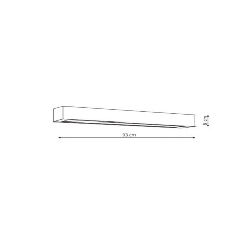 Kinkiet Ibros 93 cm biały IP44 LED CCT - Light Prestige Ibros GS-LWA-12W WH CCT