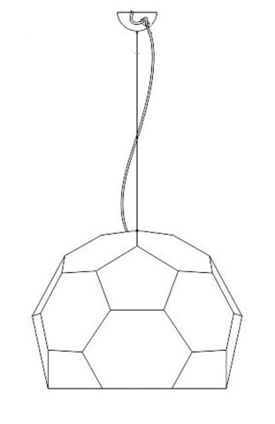 Lampa wisząca DOME półtransparentna 80 cm Step into Design ST-4001