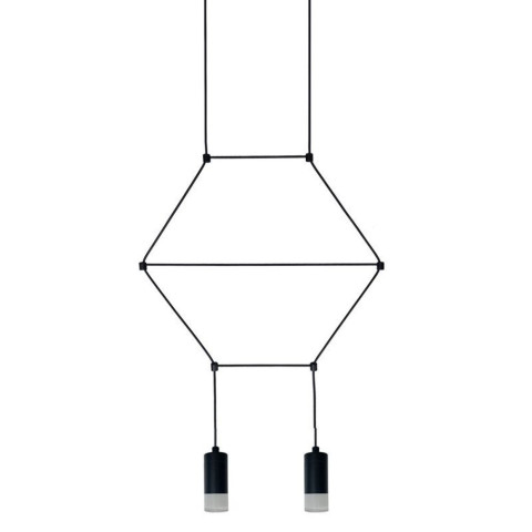 Lampa wisząca LINEA-2 czarna 35 cm Step into Design ST-5961-2