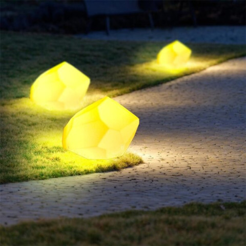 Lampa ogrodowa kamień DIAMOND XL LED RGBW 16 kolorów 60 cm Step into Design ES-ST016 2