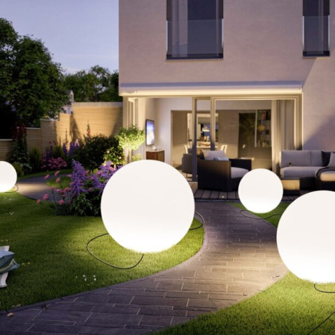 Lampa ogrodowa kula BALL XL biała 80 cm Step into Design ES-B080 2