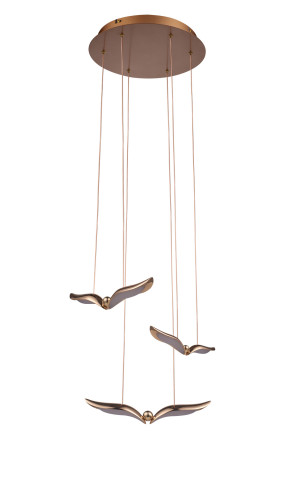 Lampa wisząca GUFO 3 LED różowe złoto 36 cm Step into Design ST-DL8506
