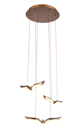 Lampa wisząca GUFO 3 LED różowe złoto 36 cm Step into Design ST-DL8506