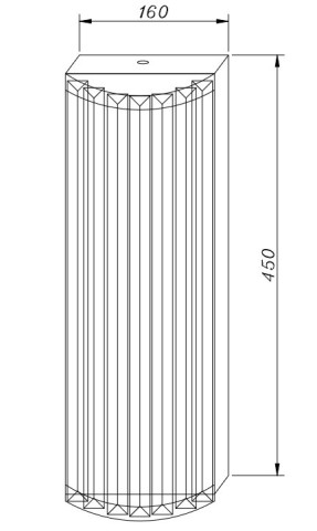 Lampa ścienna EXELLENT kryształowa złota 45 cm Step into Design ST-88022W