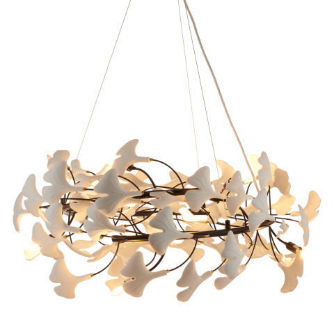 Lampa wisząca BOTANIKA 80 cm -czarna, G9, regulowana, designerska Step into Design XY080P-80 black