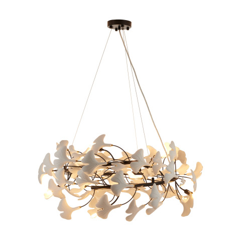 Lampa wisząca BOTANIKA 80 cm -czarna, G9, regulowana, designerska Step into Design XY080P-80 black