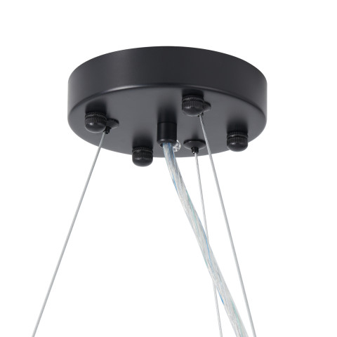 Lampa wisząca BOTANIKA 80 cm -czarna, G9, regulowana, designerska Step into Design XY080P-80 black