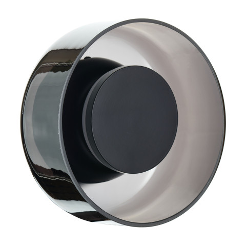 Lampa ścienna DONUT 18 cm - LED, szkło, szaro-czarna Step into Design ST-5072W smoky black