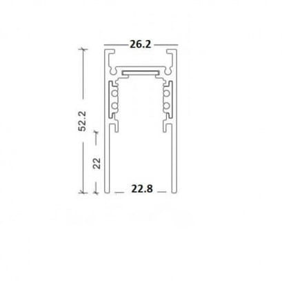 Zuma Line 10001 SZYNA MAGNETYCZNA NATYNKOWA 48V 1M CZARNA 2
