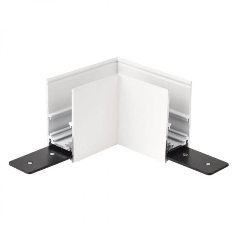 Zuma Line 10086 ŁĄCZNIK TYPU L DO SZYNY MAGNETYCZNEJ PODTYNKOWY BIAŁY