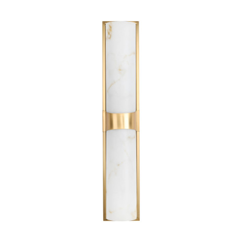Lampa ścienna MURO LED 66 cm - biały alabaster, złote detale Step into Design ST-3426-AGB-CE