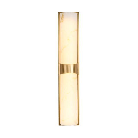 Lampa ścienna MURO LED 66 cm - biały alabaster, złote detale Step into Design ST-3426-AGB-CE