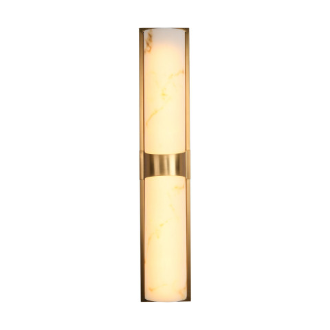 Lampa ścienna MURO LED 66 cm - biały alabaster, złote detale Step into Design ST-3426-AGB-CE