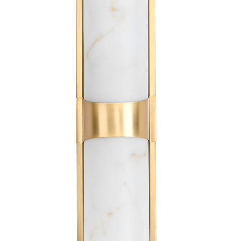 Lampa ścienna MURO LED 66 cm - biały alabaster, złote detale Step into Design ST-3426-AGB-CE