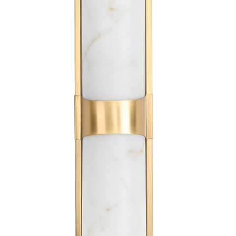 Lampa ścienna MURO LED 66 cm - biały alabaster, złote detale Step into Design ST-3426-AGB-CE