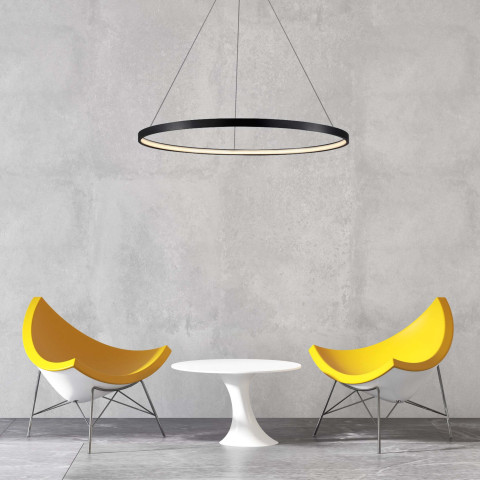Ring wisząca średnia czarna 3000K - Light Prestige Ring LP-909/1P M BK 2
